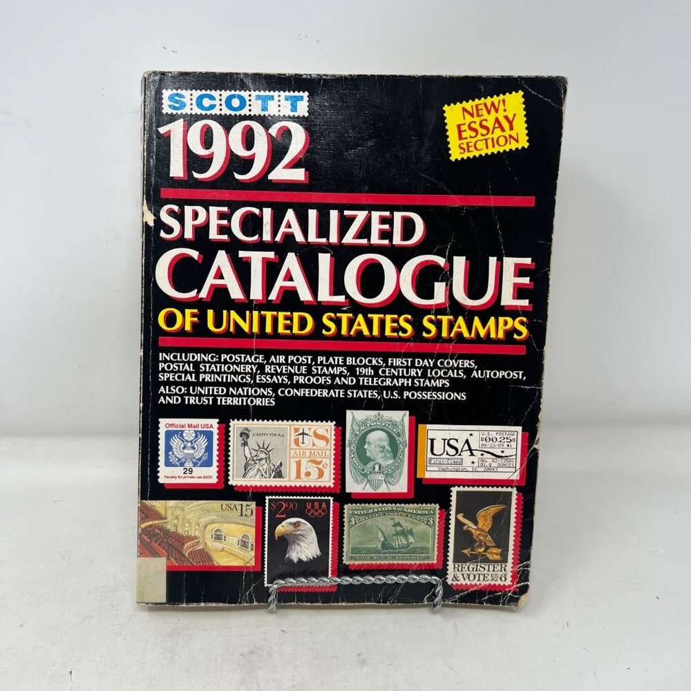 Scott 1992 Specialized Catalog Of U.S. Stamps‎ Former Library Copy - Poor